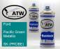 Preview: Ford, Pacific Green Metallic, SK (PROBE): 400ml Sprühdose + 400ml Klarlack - Set, von ATW Autoteile West.